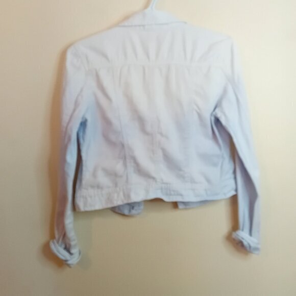 Y2K Women's Bongo Jeans Ombre Light Wash Jean Jacket Spring Fall Size Medium - Picture 7 of 15